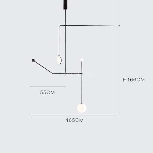 Потолочная люстра ImperiumLoft LINES-08