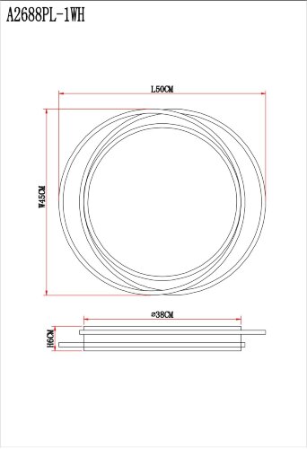 Потолочный светильник Arte Lamp A2688PL-1WH