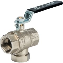 Кран шаровой с фильтром 3/4&quot; Stout