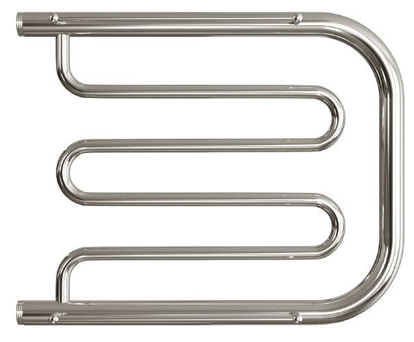 Полотенцесушитель водяной ДВИН D фокстрот 50/60 c полкой, полированный (4627086011766)