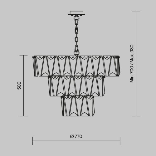 Подвесная люстра Maytoni MOD043PL-18CH
