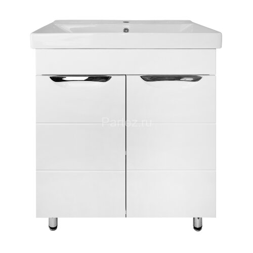 Комплект тумба Стиль- 70 "Соло" 700х470х890 напольная, фрезерованнй фасад, с раковиной Tempo 70 (CS0