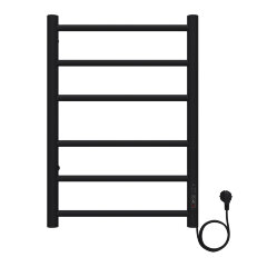Полотенцесушитель электрический AZARIO PARMA 400/600 6 секций, диммер справа, черный (AZ10846B)
