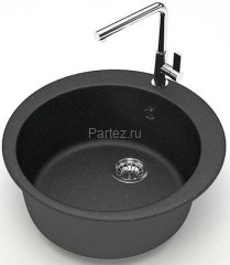 Кухонная мойка AZARIO Vital 507x507x200 искусственный мрамор, цвет Черный (CS00078345)