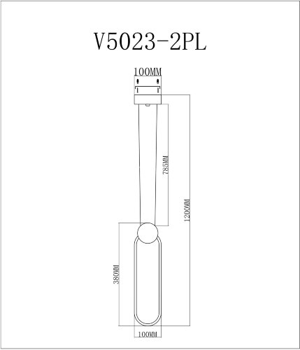 Подвесной светильник Moderli V5023-2PL