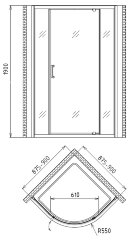 Душевой уголок Gemy Sunny Bay S28071