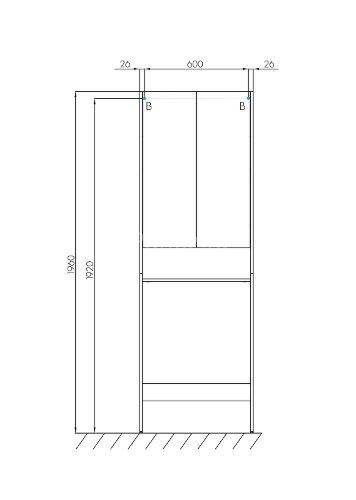 Шкаф для стиральной машины AQUATON ЛОНДРИ 60 белый глянец (1A260503LH010)