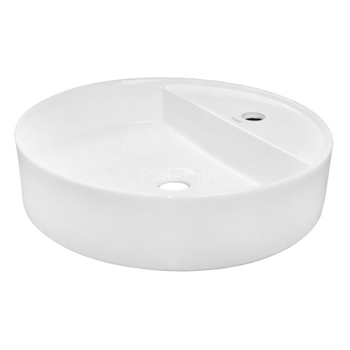 Раковина накладная Azario 450х450х110 круглая, белый глянец (AZ-3220)