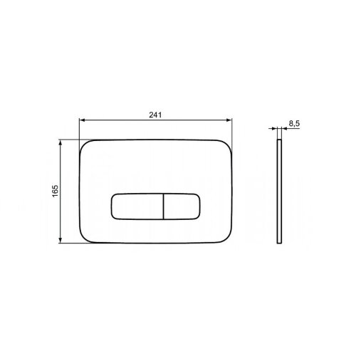 Кнопка смыва Ideal Standard OLEAS™ M3, хром матовый (R0123JG)