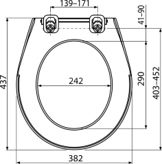 Сиденье для унитаза Alcaplast, антибактериальное, белое (A60)