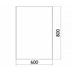 Зеркало LORANTO Прямоугольник 600х800, горизонтальное/вертикальное крепление (ФР-00000702)