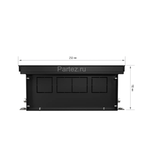 Конвектор внутрипольный Royal Thermo ATRIUM-110/250/1000-DG-U-BL