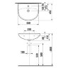 Раковина Jika Lyra 55
