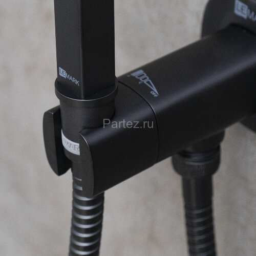 Смеситель Lemark Solo LM7172BL с гигиеническим душем, встраиваемый