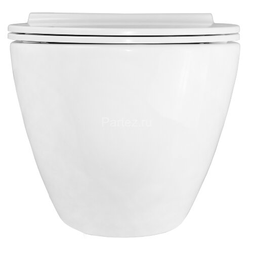 Унитаз подвесной Azario Geno 490х360х360 безободковый, с ультратонким сиденьем микроклифт (AZ2196D)