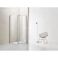 Душевое ограждение Azario RICHMOND 800х800х1950 БЕЗ ПОДДОНА прозрачное стекло 6 мм, профиль хром (AZ-NAG1221 800)