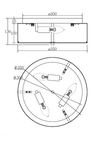 Потолочная люстра Maytoni MOD096CL-03CH