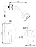 Смеситель Lemark Atlantiss LM3220C для душа