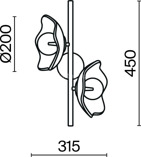 Бра Maytoni MOD207WL-02BS
