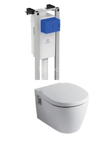 Комплект инсталляции Ideal Standard ProSys Eco Frame M с унитазом Connect E803501, сиденье микролифт