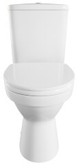 Унитаз-компакт напольный Vitra Norm Fit 355х650х780, сиденье дюроплатс с микролифтом, белый (9844B09