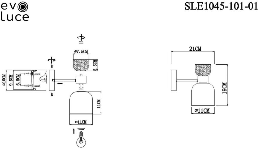 Бра Evoluce SLE1045-101-01