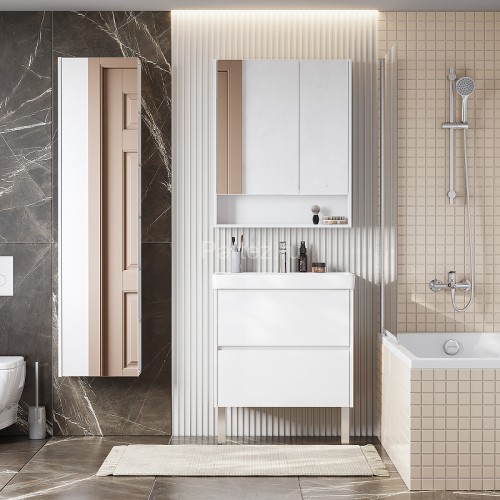 Тумба под раковину Aquaton Сканди 70 682x579x427 подвесная, белая (1A251801SD010)