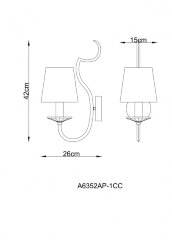 Бра Arte Lamp A6352AP-1CC