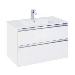 Модуль д/раковины Roca THE GAP 800 мм, 2 ящика, белый глянец