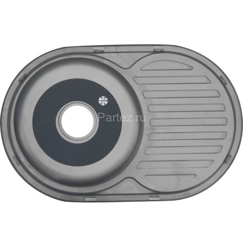 Мойка 7750 U MELANA 0,6/160 врезная овальная с сифоном (122 tb *10)