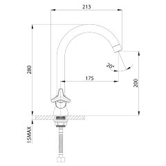 Смеситель Rossinka RS41-72U для кухни
