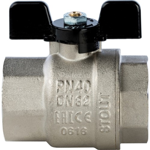 Кран шаровой полнопроходной ВР/ВР бабочка 1. 1/4" Stout