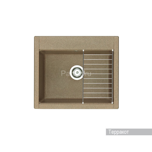 Кухонная мойка AQUATON Делия 60, цвет терракотовый (1A715232LD270)