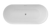 Ванна акриловая AZARIO KENSTON 1700х800х600 свободностоящая, в комплекте с сифоном и металлической р