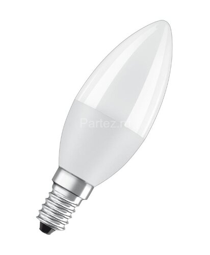 Лампа светодиодная LED Value LVCLB75 10SW/830 10Вт свеча матовая E14 230В 10х1 RU OSRAM 405807557912