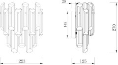Бра Maytoni DIA200WL-02G