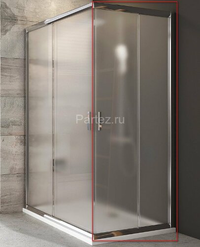 Душевая дверь Ravak раздвижная 90х190, толщина полотна мм универсальная, цвет профиля хром