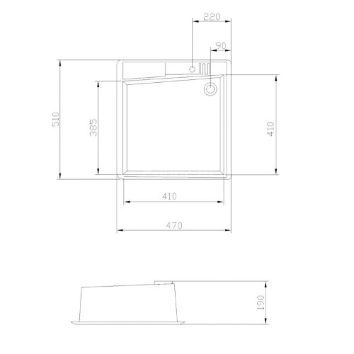 Кухонная мойка AQUATON Парма 510х470х175мм, песочная (1A713032PM220)