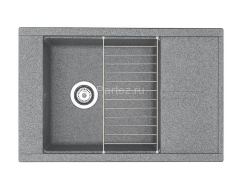 Кухонная мойка AQUATON Делия 78, серая (1A715132DE230)