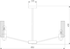 Потолочная люстра Eurosvet 70139/8 никель