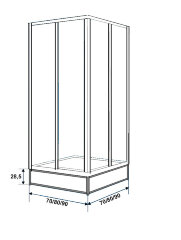 Подставка под поддон Метакам 700х700 (CS00085271)