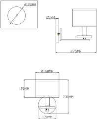 Бра Moderli V2640-1W