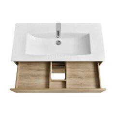 Тумба под раковину Aquaton Либерти 100, 2 ящика, дуб эльвезия (1A279601LYC70)