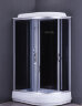 Душевая кабина LORANTO 120х80х215 левосторонняя, поддон 20 см, прозрачное стекло 4 мм, черная (CS-66120-20 L G)