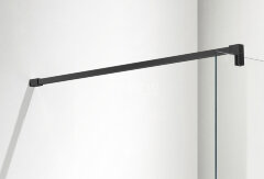 Душевая перегородка Azario CHICAGO Walk-in 900x1950 прозрачное стекло 8 мм, цвет профиля черный (AZ-NAR6310 900 Black)