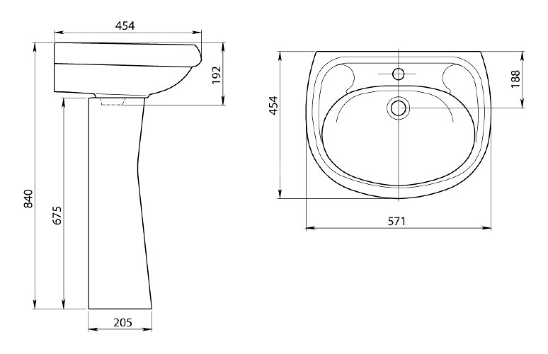 Пьедестал для раковины Santeri Воротынский белый (1.3601.7.S00.00B.0)