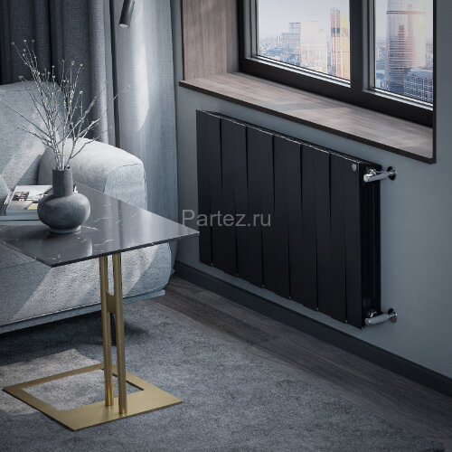 Биметаллический радиатор Royal Thermo PianoForte  500/100-12 (NoirSable)