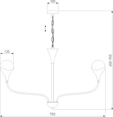 Подвесная люстра Eurosvet 60169/8 никель