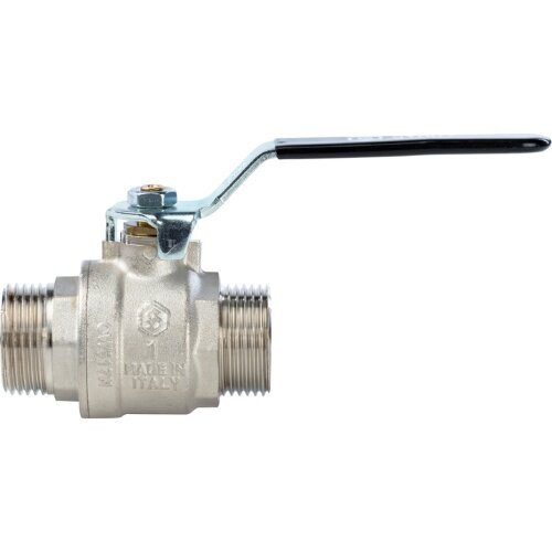 Кран шаровой полнопроходной НР/НР рычаг 1" Stout