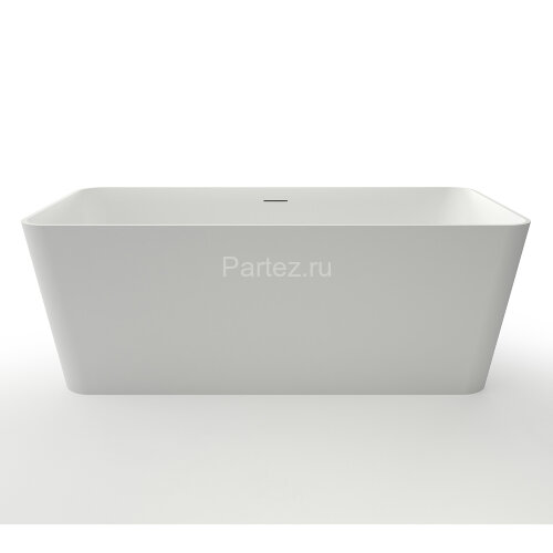 Ванна из искусственного камня Azario ESMONT 1700х780х530 свободностоящая белая матовая, с белым мато